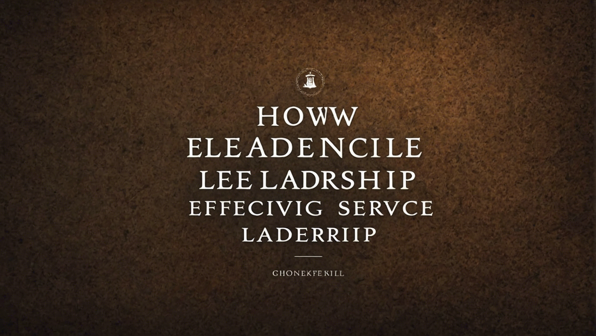 explore how biblical principles can inform and enhance effective leadership and service in this thought-provoking discussion.
