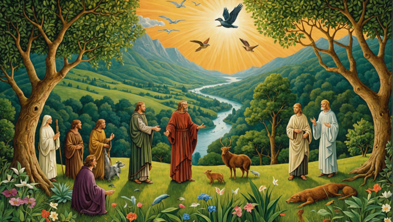 the creation story explores the influence of theology on ecology, delving into the interconnectedness of religious beliefs and environmental stewardship.